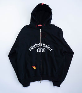ANGUSTIADO HOODED JUMPER DISTRESSED*