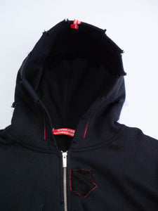 ANGUSTIADO HOODED JUMPER DISTRESSED*