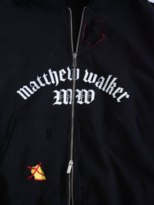 ANGUSTIADO HOODED JUMPER DISTRESSED*