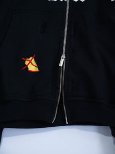 ANGUSTIADO HOODED JUMPER DISTRESSED*