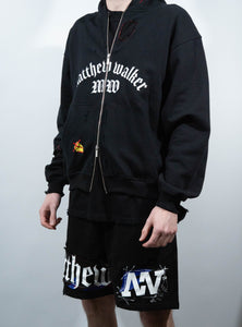 ANGUSTIADO HOODED JUMPER DISTRESSED*