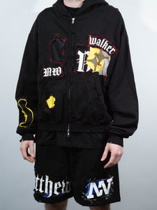 90s Moto HOODED JUMPER*
