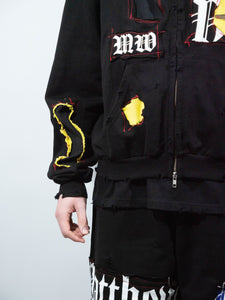 90s Moto HOODED JUMPER*