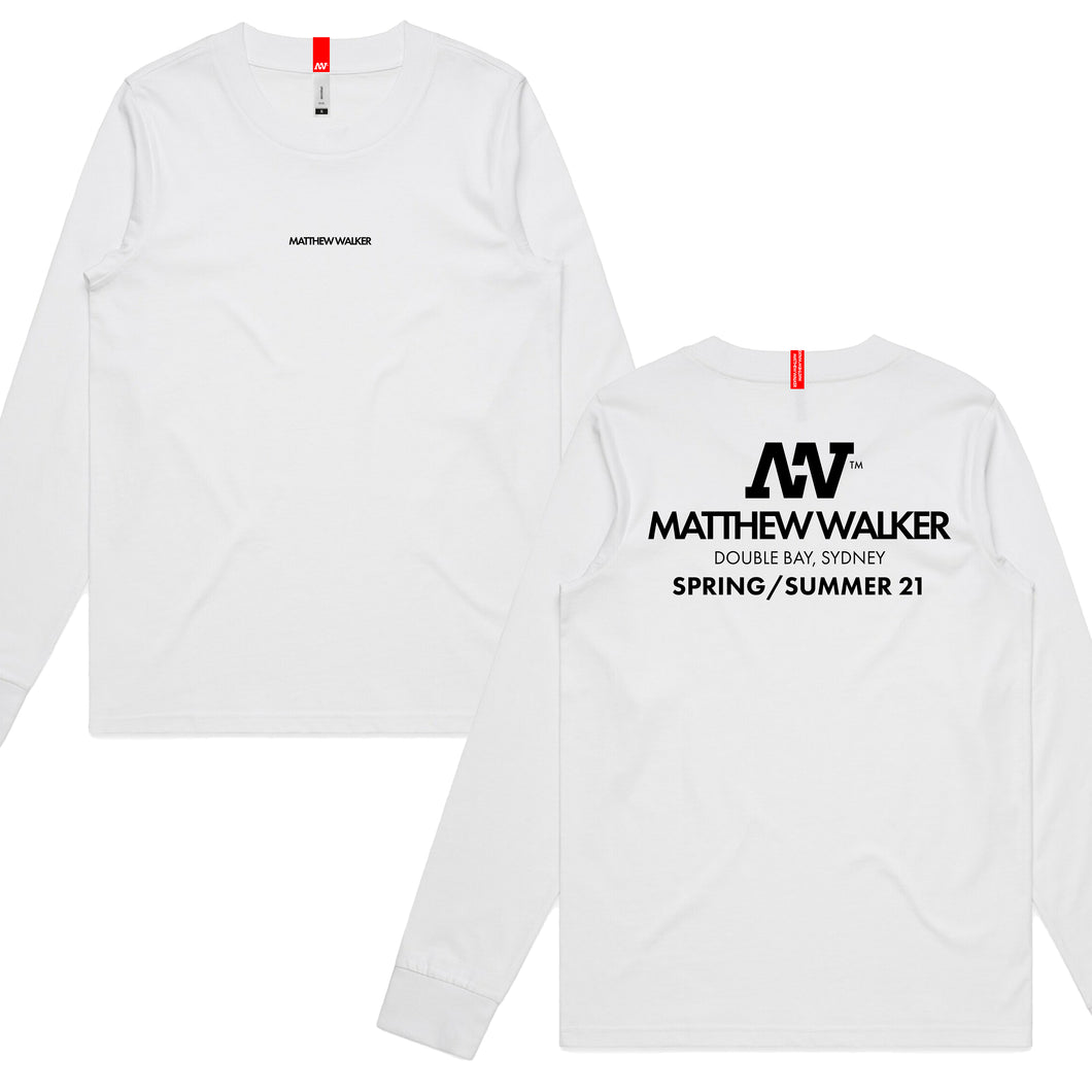 MW SS21 LONG SLEEVE T [WHITE]